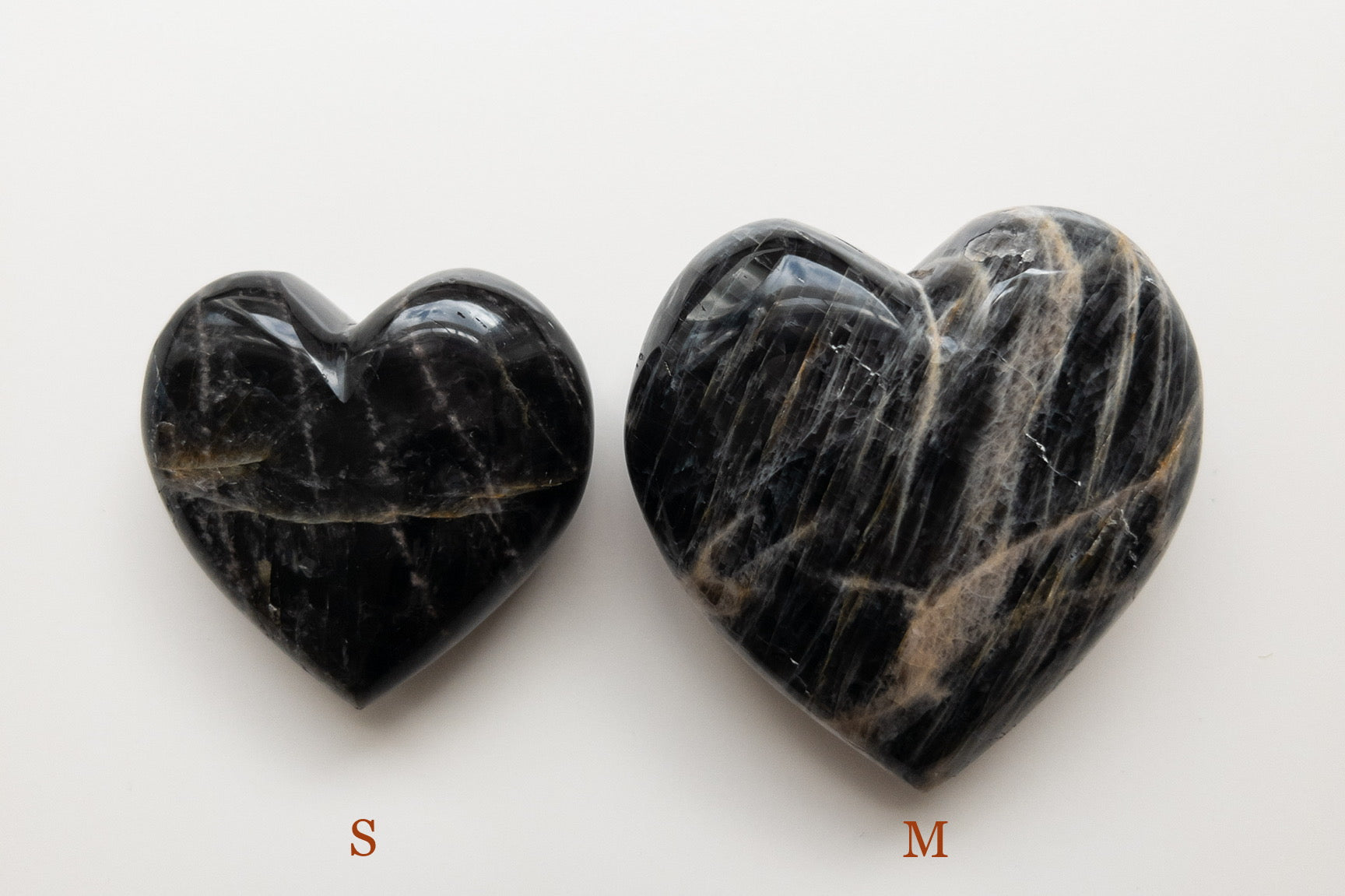 Black Moonstone Hearts