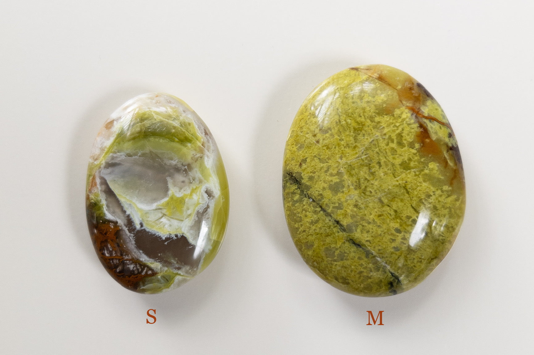 Green Opal Palm Stones